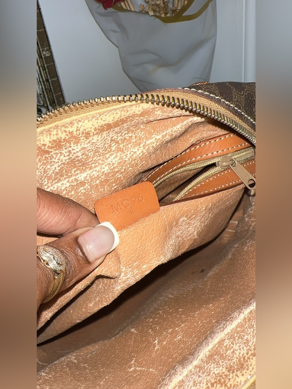 Celine Brown & Tan Signature Coated Canvas Briefcase - Picture 9 of 10